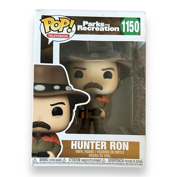 Funko POP! Television Parks and Recreation Hunter Ron #1150 Vinyl Figure NIB - Picture 1 of 6